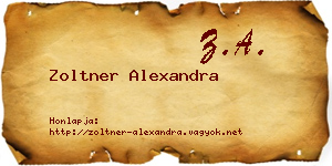 Zoltner Alexandra névjegykártya