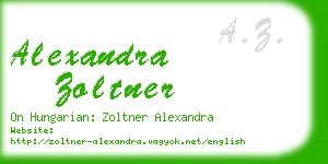 alexandra zoltner business card